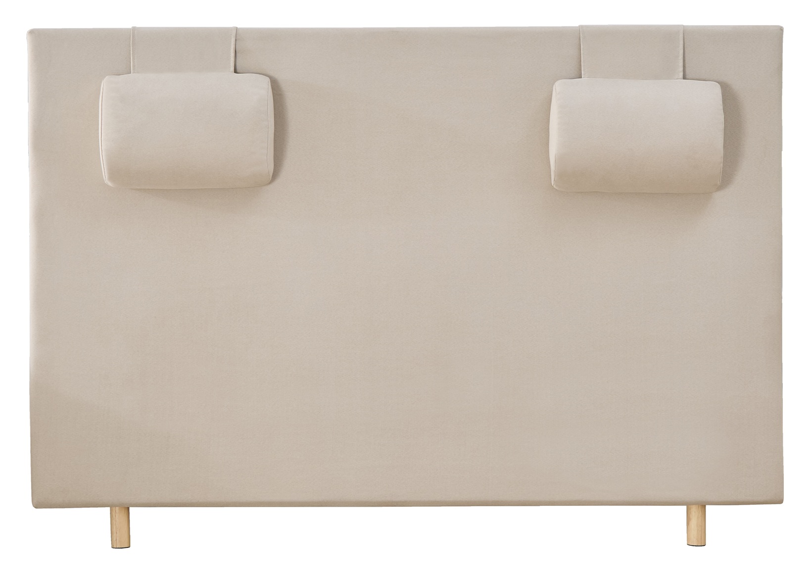 S�nggavel med nackkuddar 180 x 125 cm - Beige