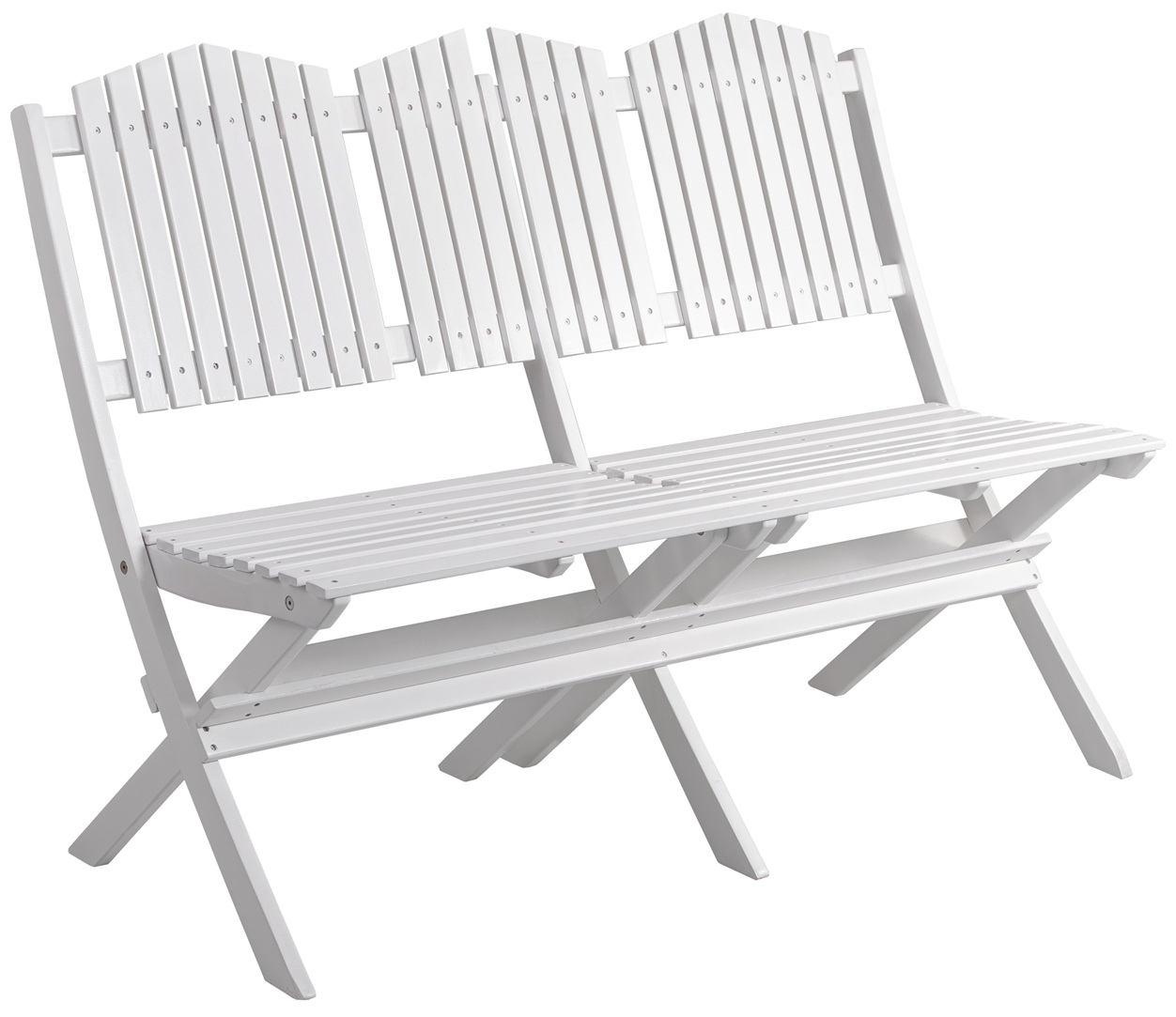 Br�nn� tr�dg�rdssoffa Vit + Textilskydd f�r utem�bler