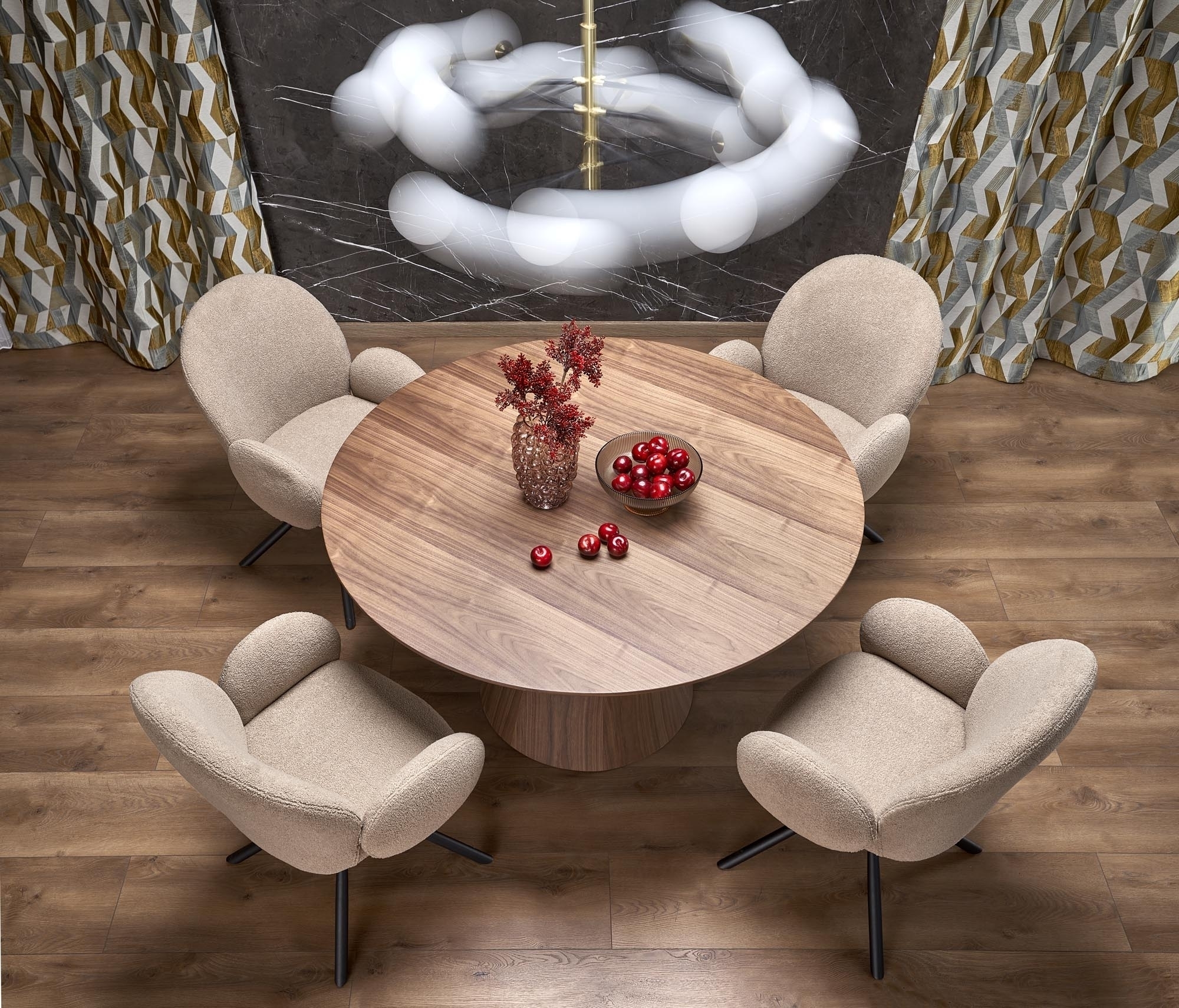 Runt matbord i valnöt - Float Runt matbord i valnöt - Float