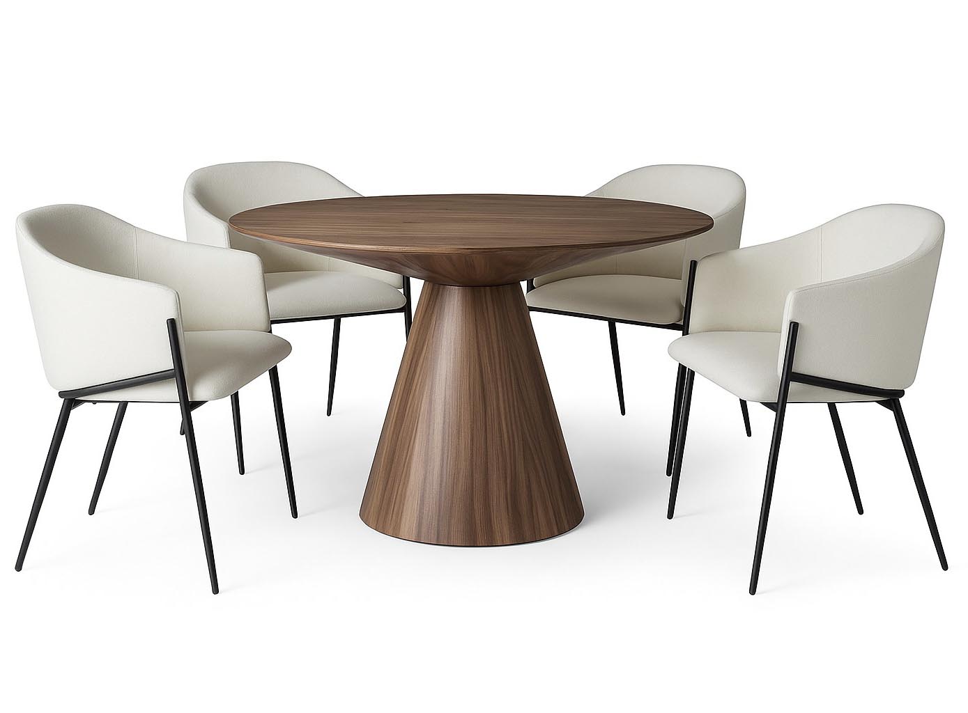 Runt matbord i valnöt - Float Runt matbord i valnöt - Float