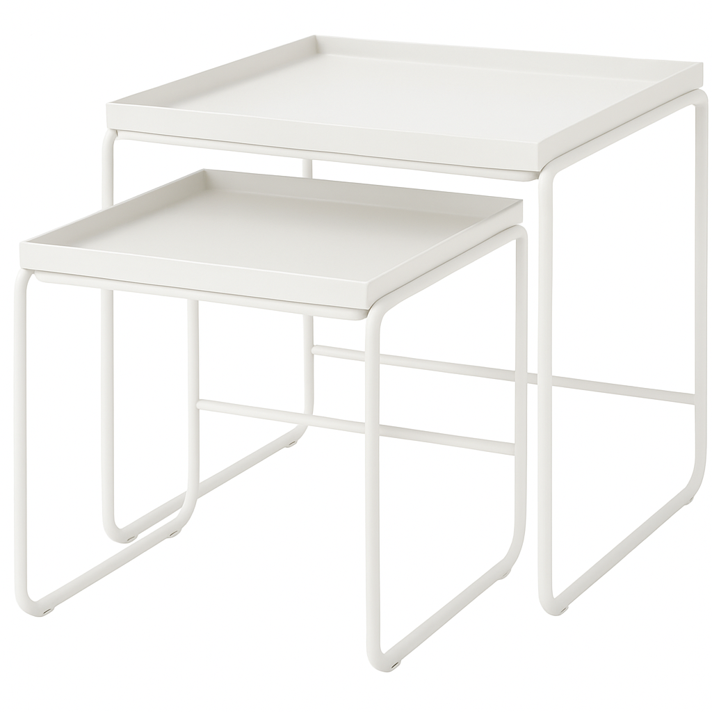 Satsbord vitt i set om 2 st bord