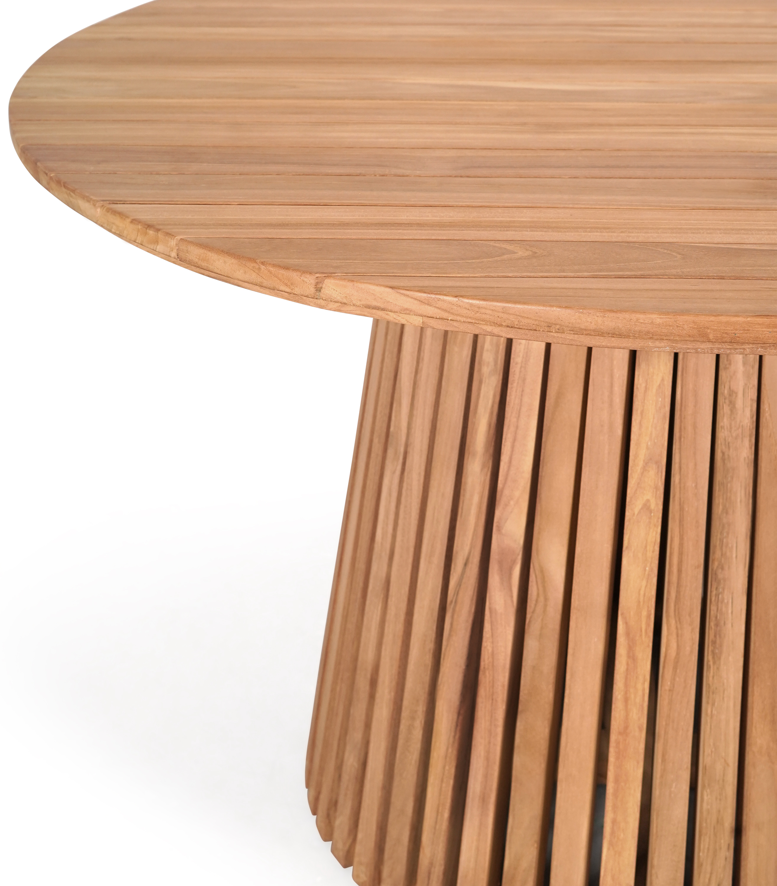 Teakbord Ø120 cm - Saltö + Träolja för möbler Teakbord Ø120 cm - Saltö + Träolja för möbler