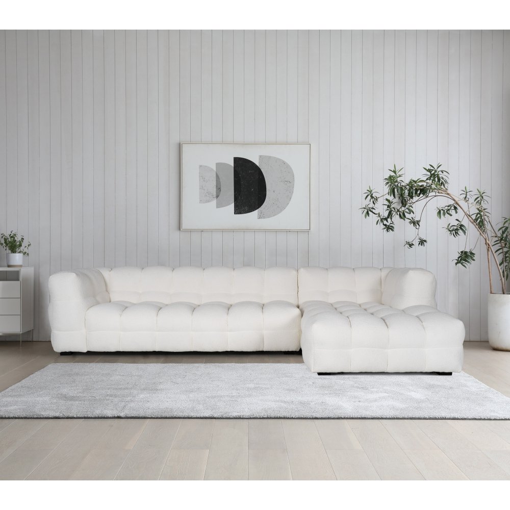 Billy divansoffa offwhite - Bubblig design - 322 cm