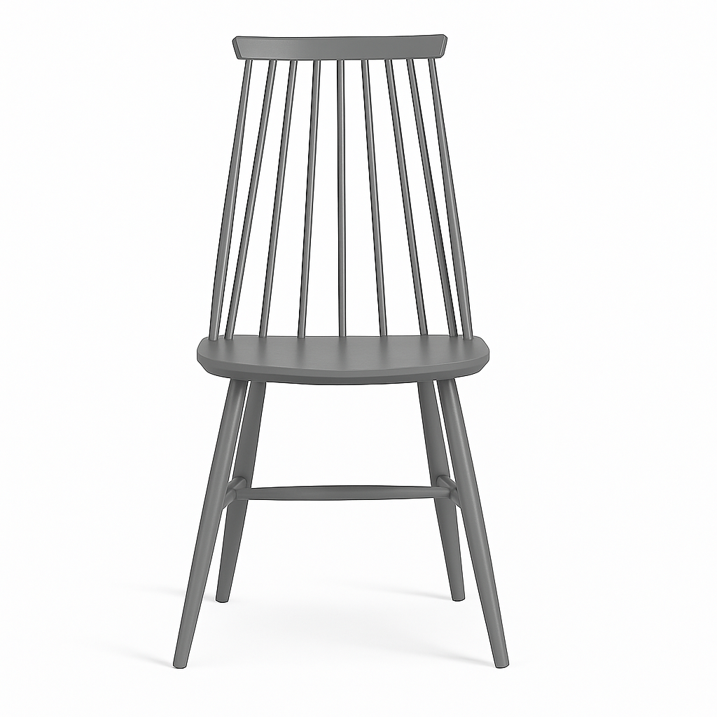 Matstol ljusgr� - Birka