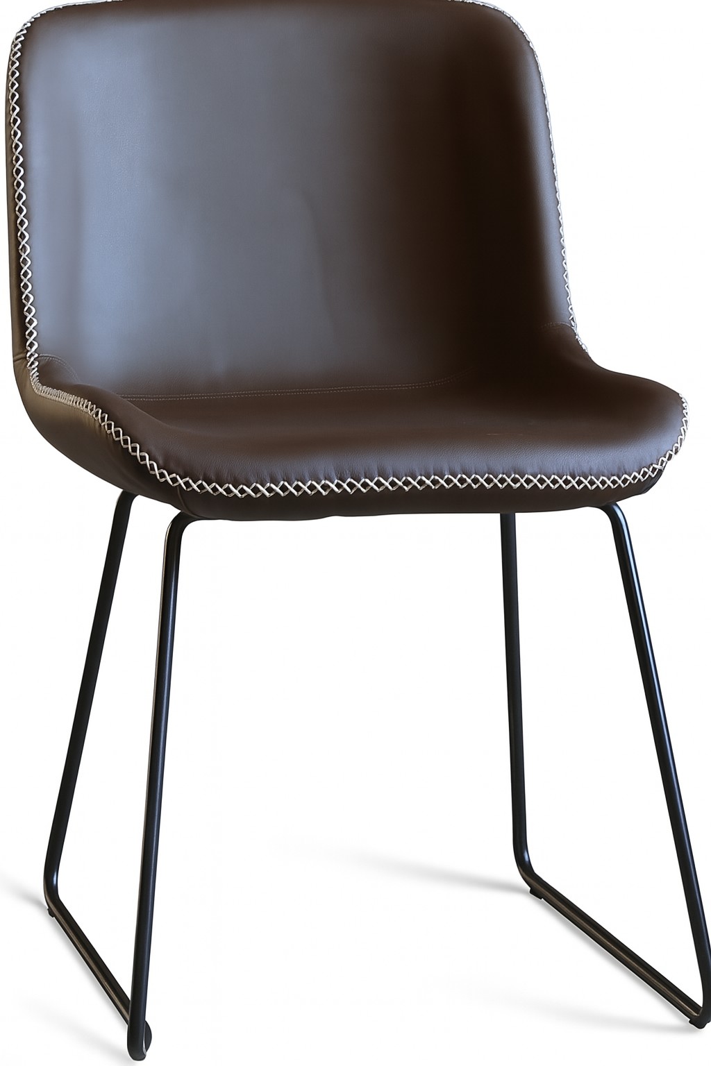 Texas matgrupp med 8 st Texas matstolar Brun PU + Texas matbord betong 200x100 cm + 8.00 x Stolsdyna