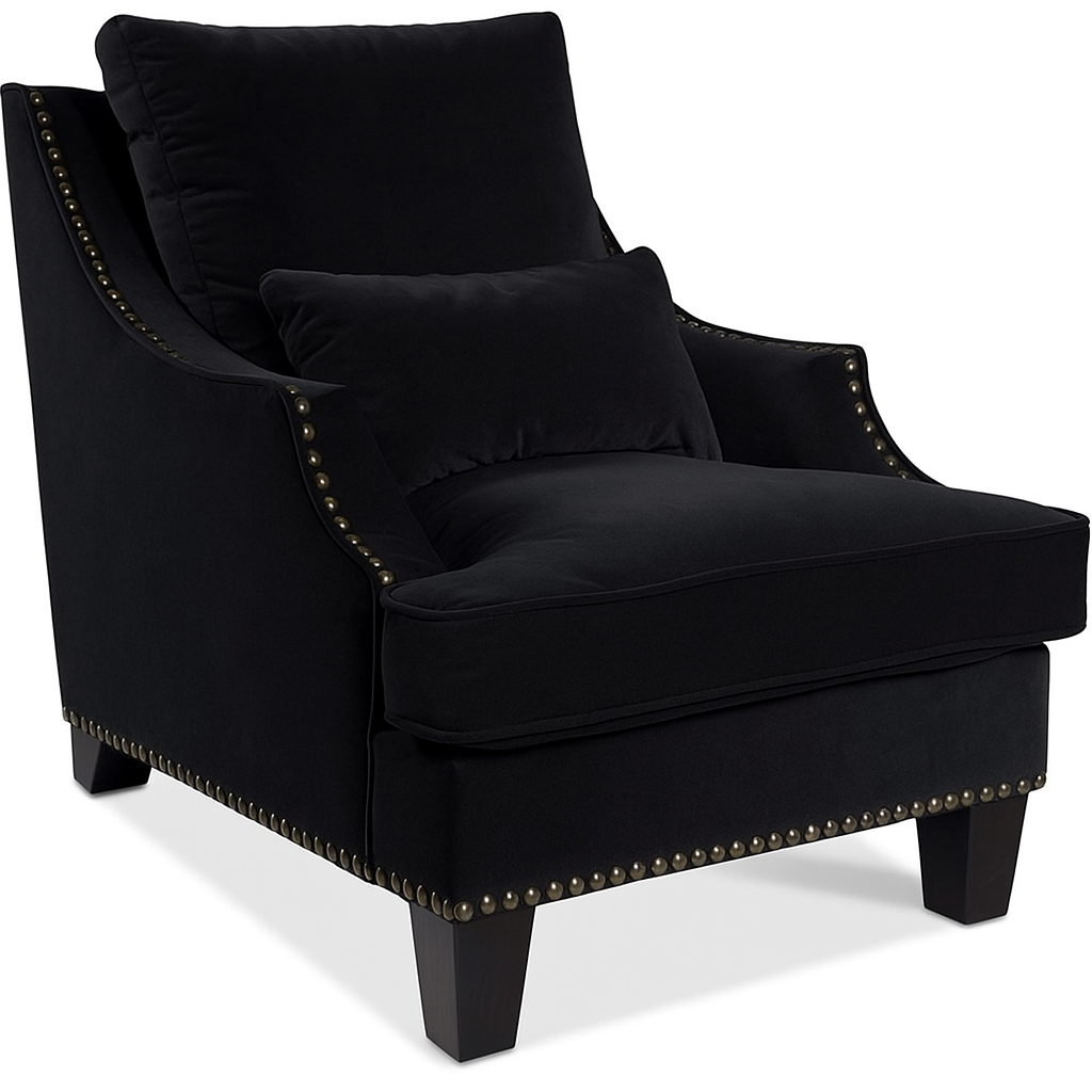 Edward f�t�lj - Svart sammet