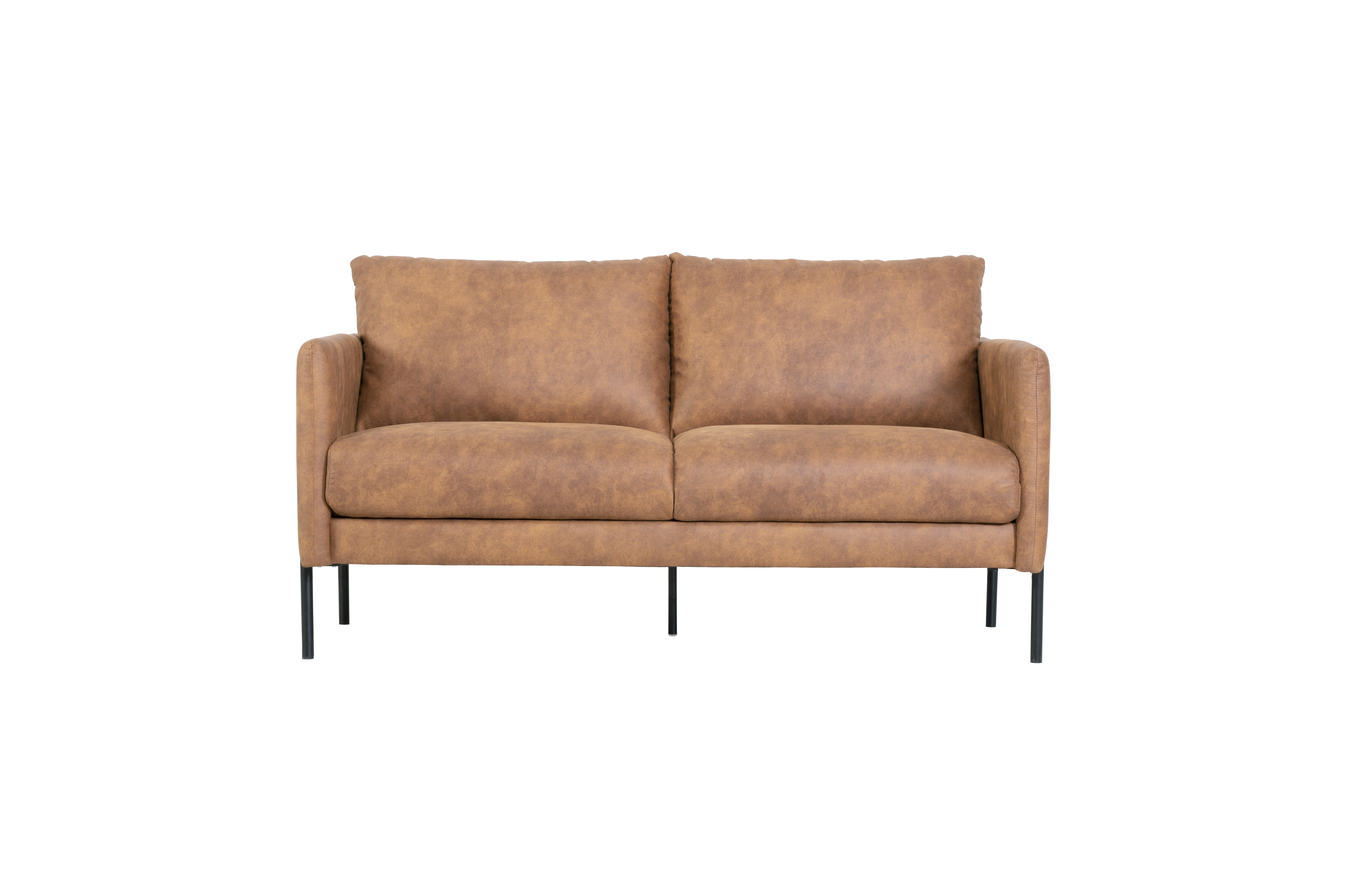 Soffa i brunt ecolder 156 cm