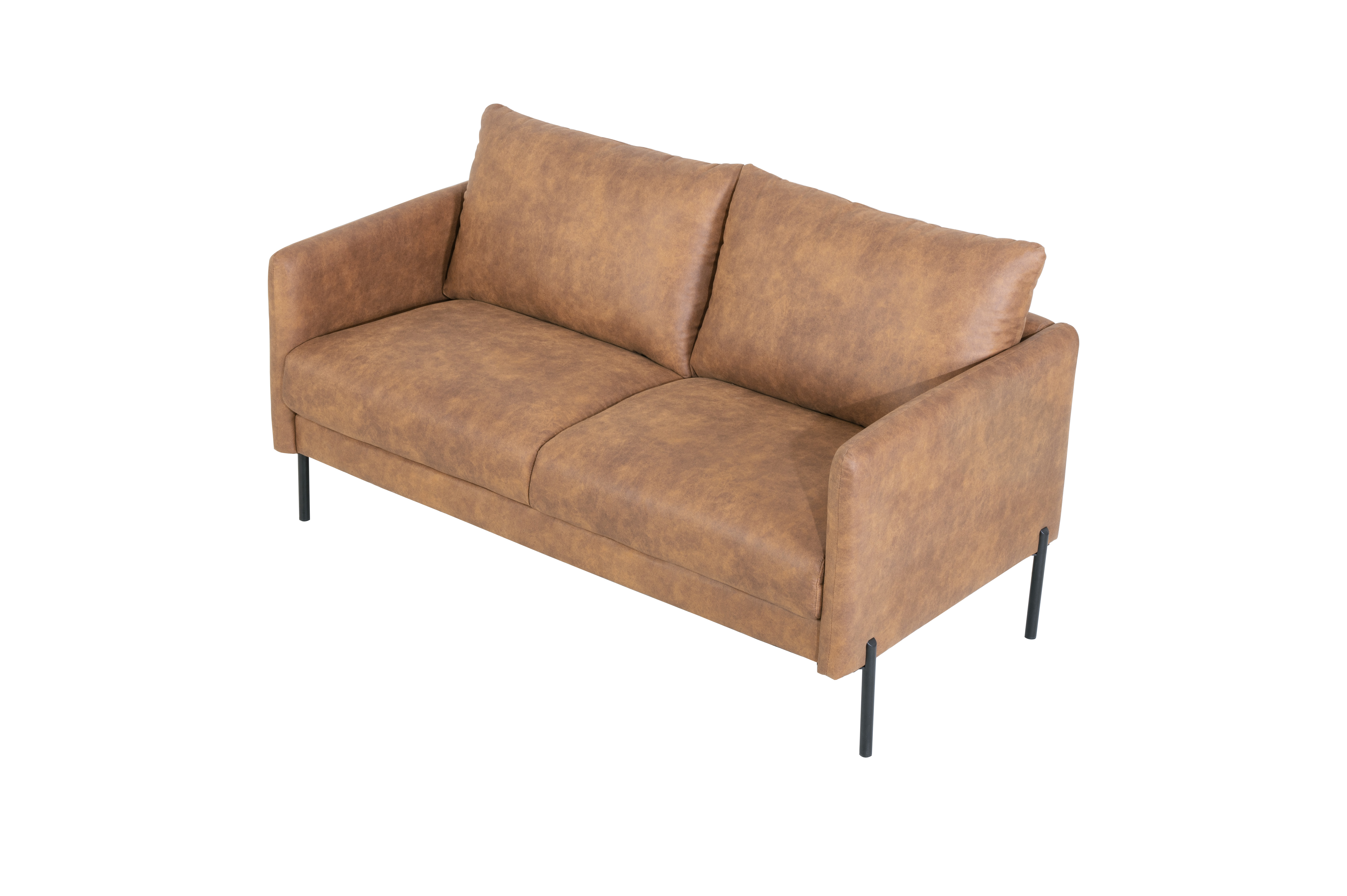 Soffa i brunt ecolder 156 cm