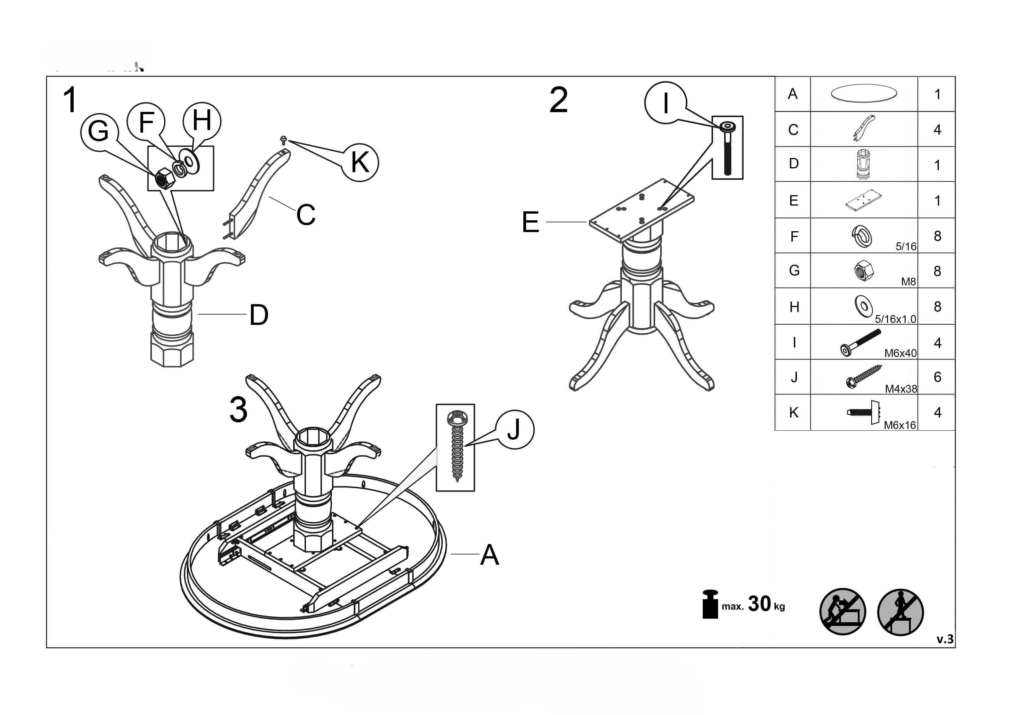 Matbord med butterfly skiva 90-124 cm vit - Dana + Mbeltassar