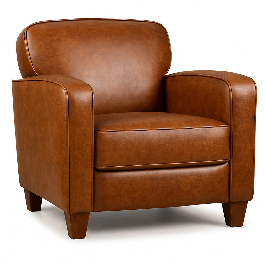 Skinnfåtölj Rodger - Brunt anilinläder Skinnfåtölj Rodger - Brunt anilinläder