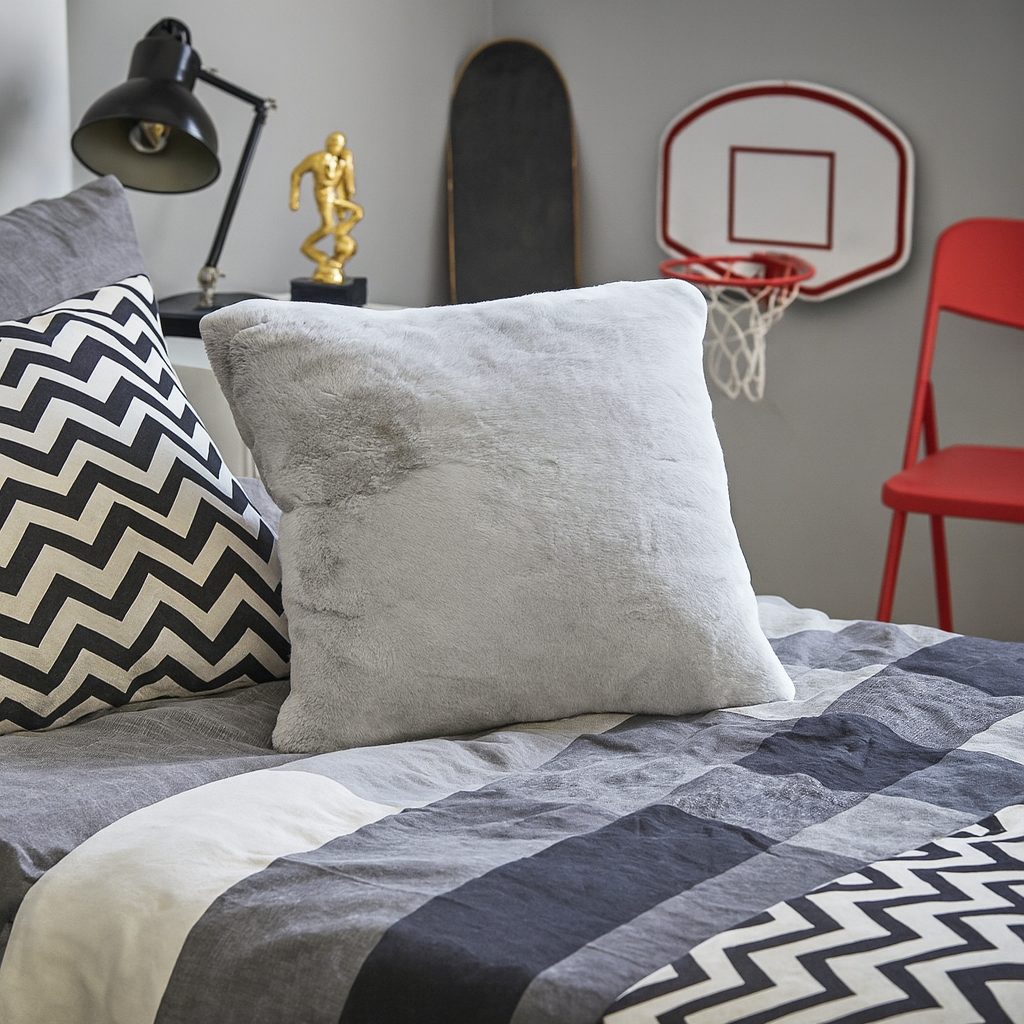 Mjukis kuddfodral 60x60 cm - Ljusgr�