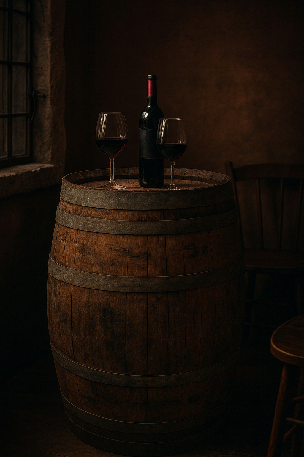 Barbord kta vintage ektunna + Mbeltassar