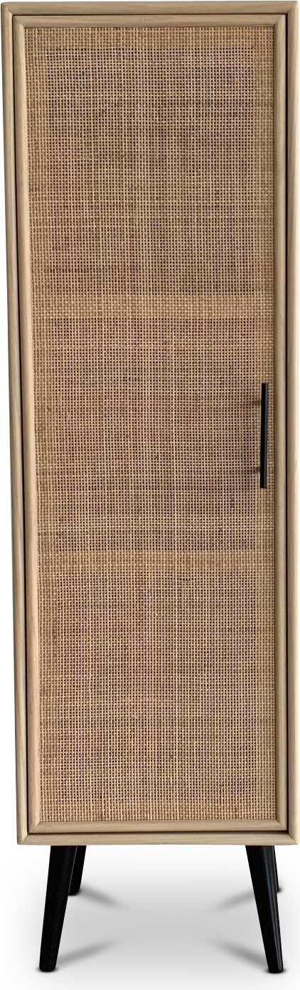 Skåp i rotting med svart handtag - React Skåp i rotting med svart handtag - React