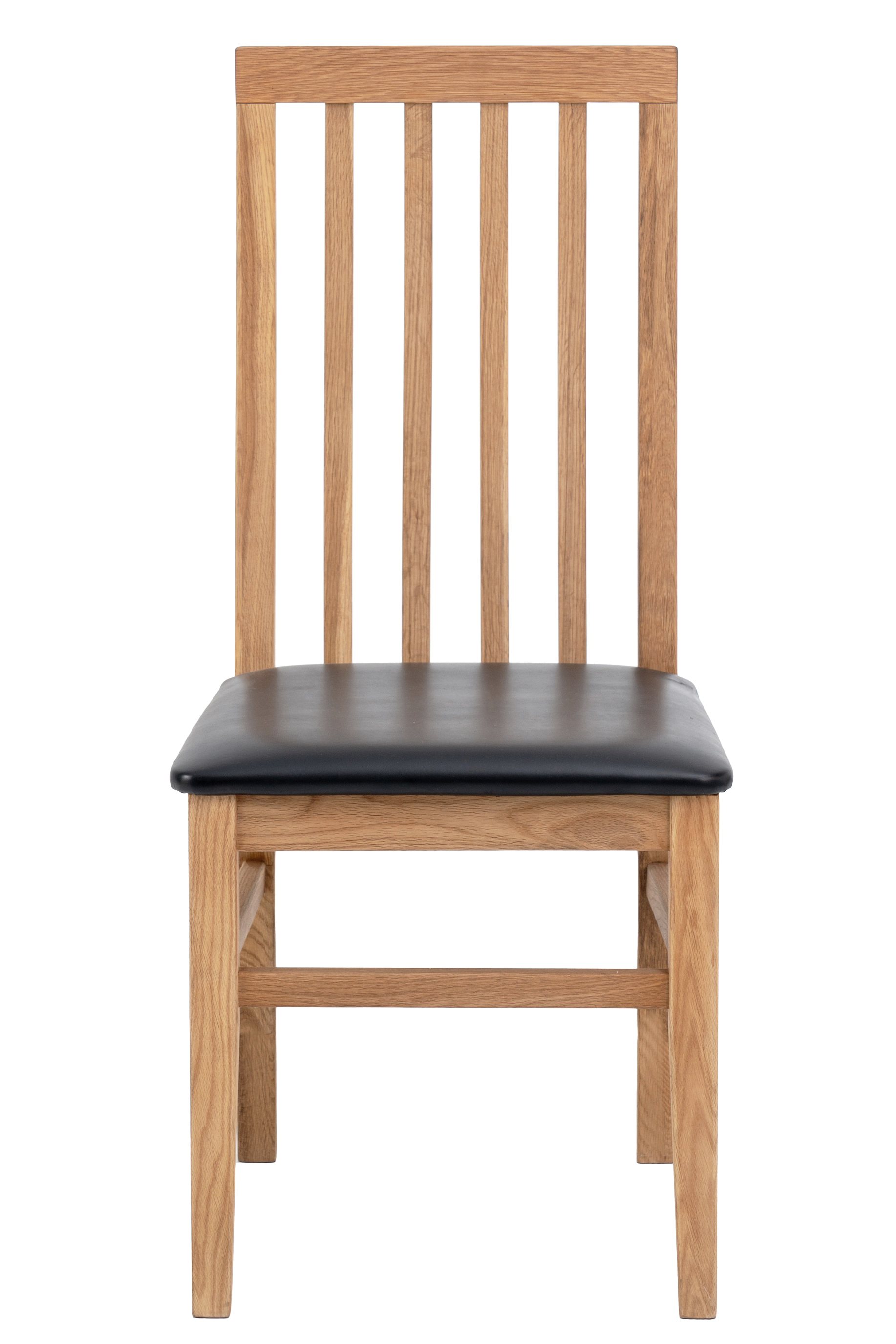 Matstol ek med svart sits - Alaska + Mbeltassar