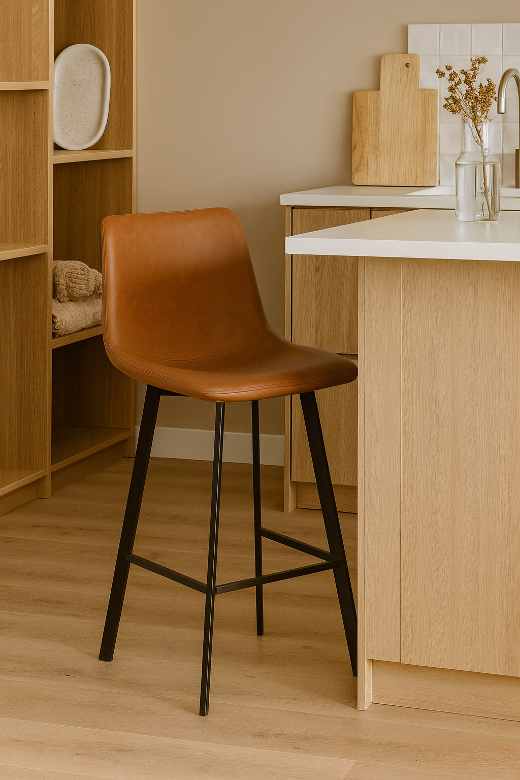 Barstol brun vintage sitthöjd 72 cm - Oregon Barstol brun vintage sitthöjd 72 cm - Oregon