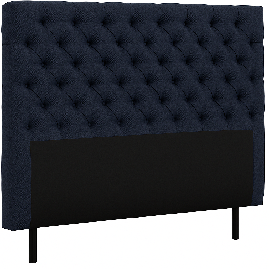 Presley sänggavel med knappar 160 cm - Blå Presley sänggavel med knappar 160 cm - Blå