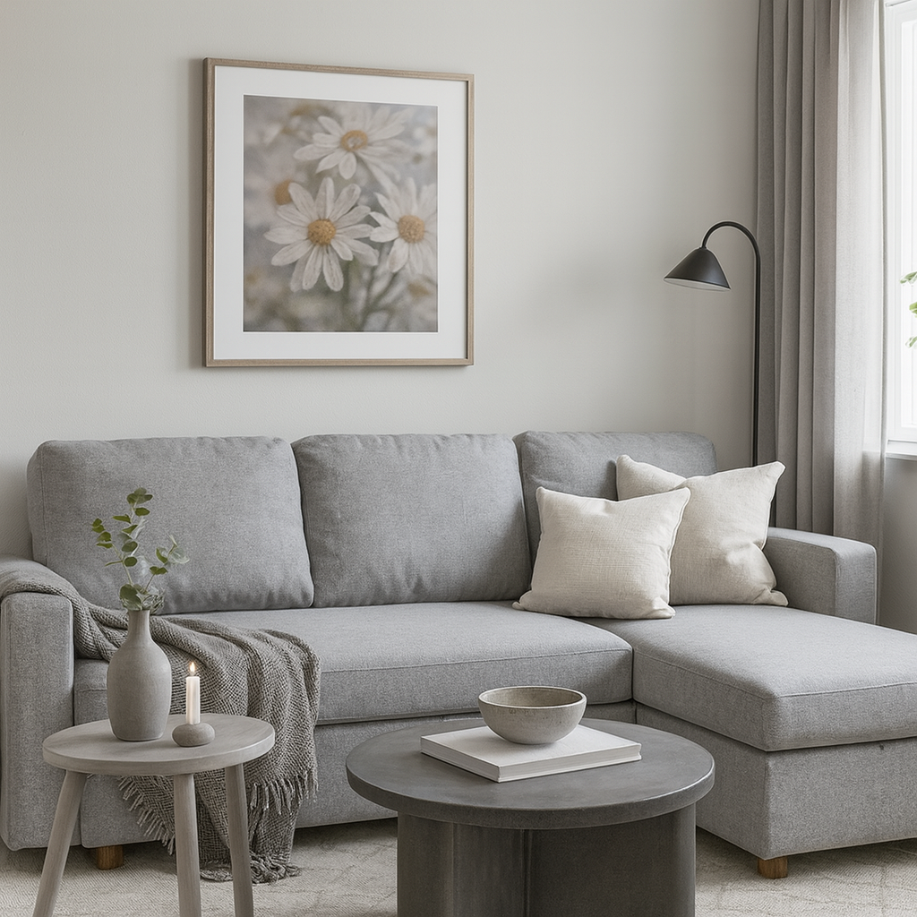 Soffa med förvaring grå 214 cm bred + Fläckborttagare för möbler Soffa med förvaring grå 214 cm bred + Fläckborttagare för möbler