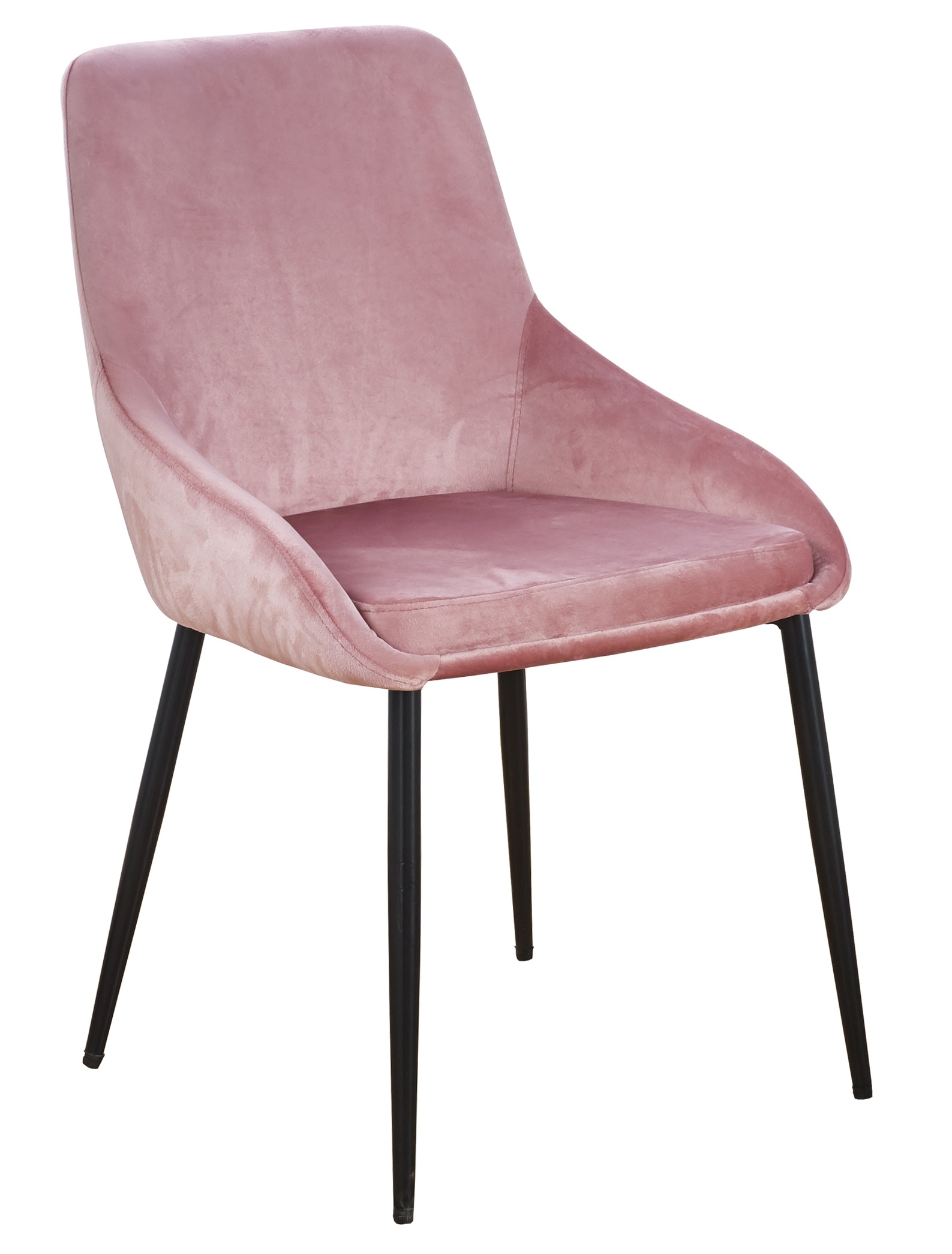 Theo stol i rosa sammet