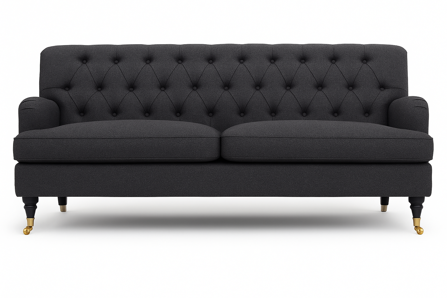 Soffa 3-sits 215 cm - M�rkgr� - Howard Barkley