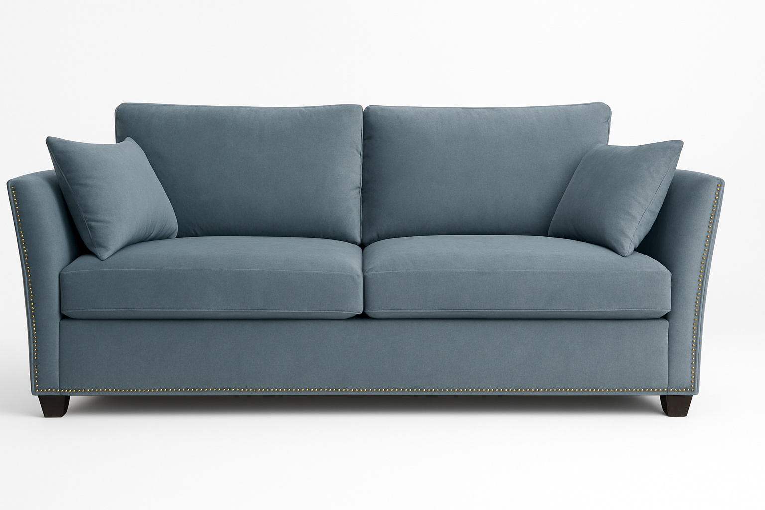 Soffa Liberty 2,5-sits med nitar - Bl�gr�n