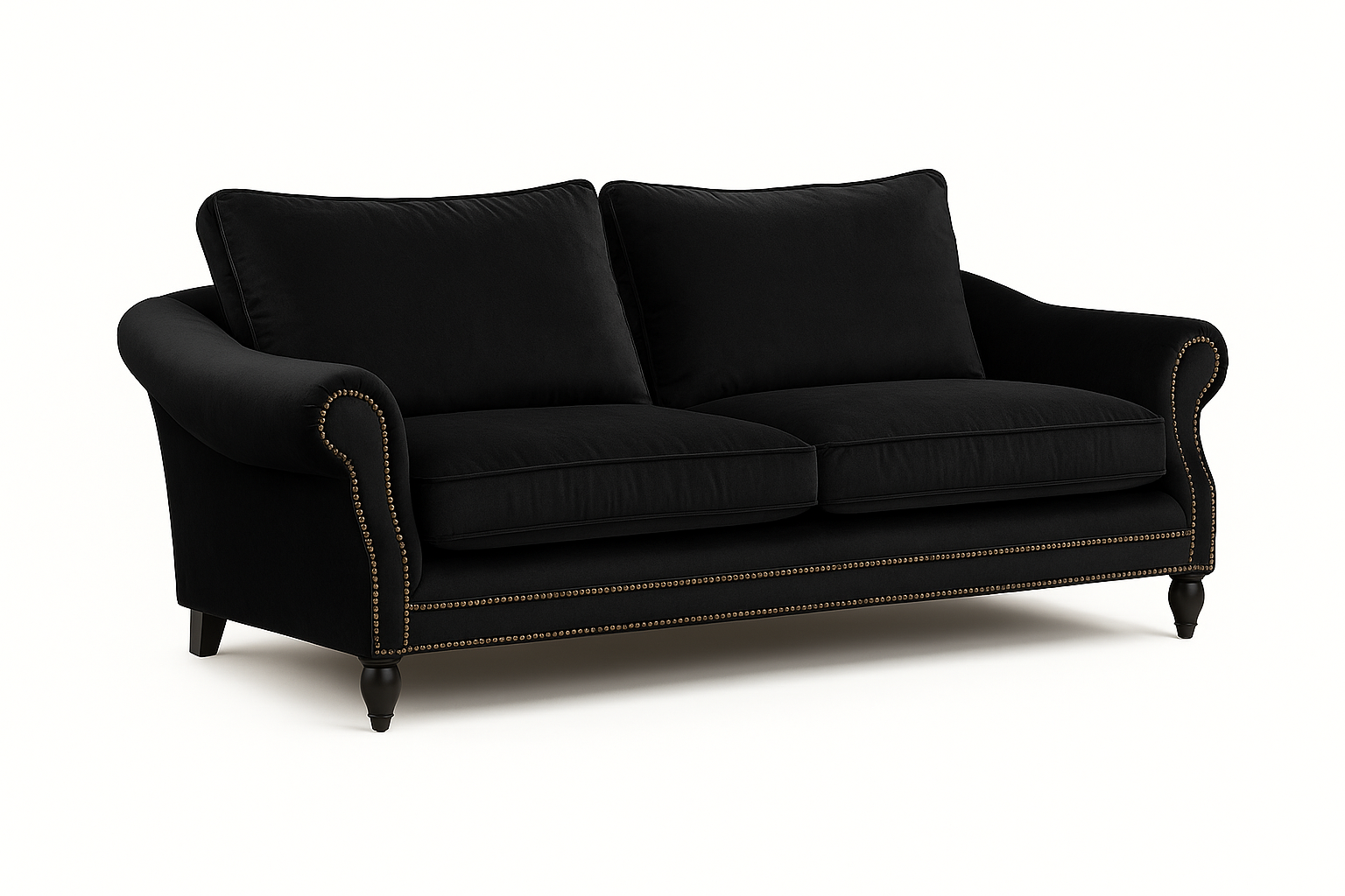 Soffa Memo 3-sits - Svart