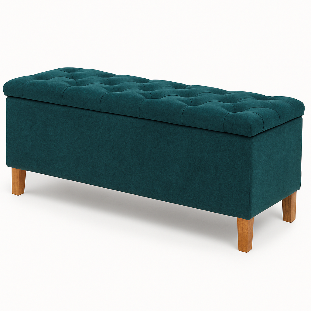 S�ngkista R�nn� 180 cm - Turkos sammet