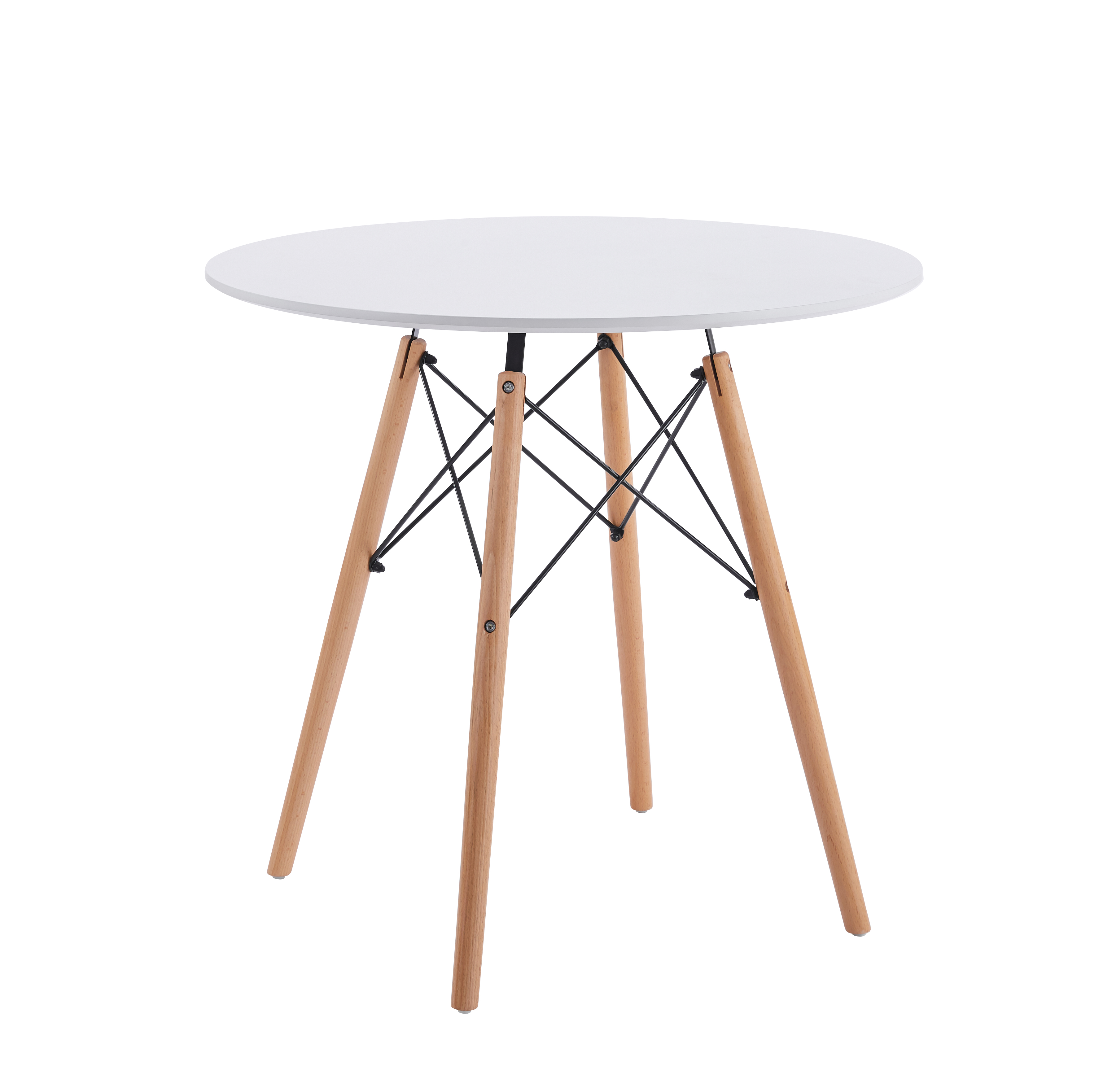 Vilgot runt matbord �80 cm - Vit / Tr�