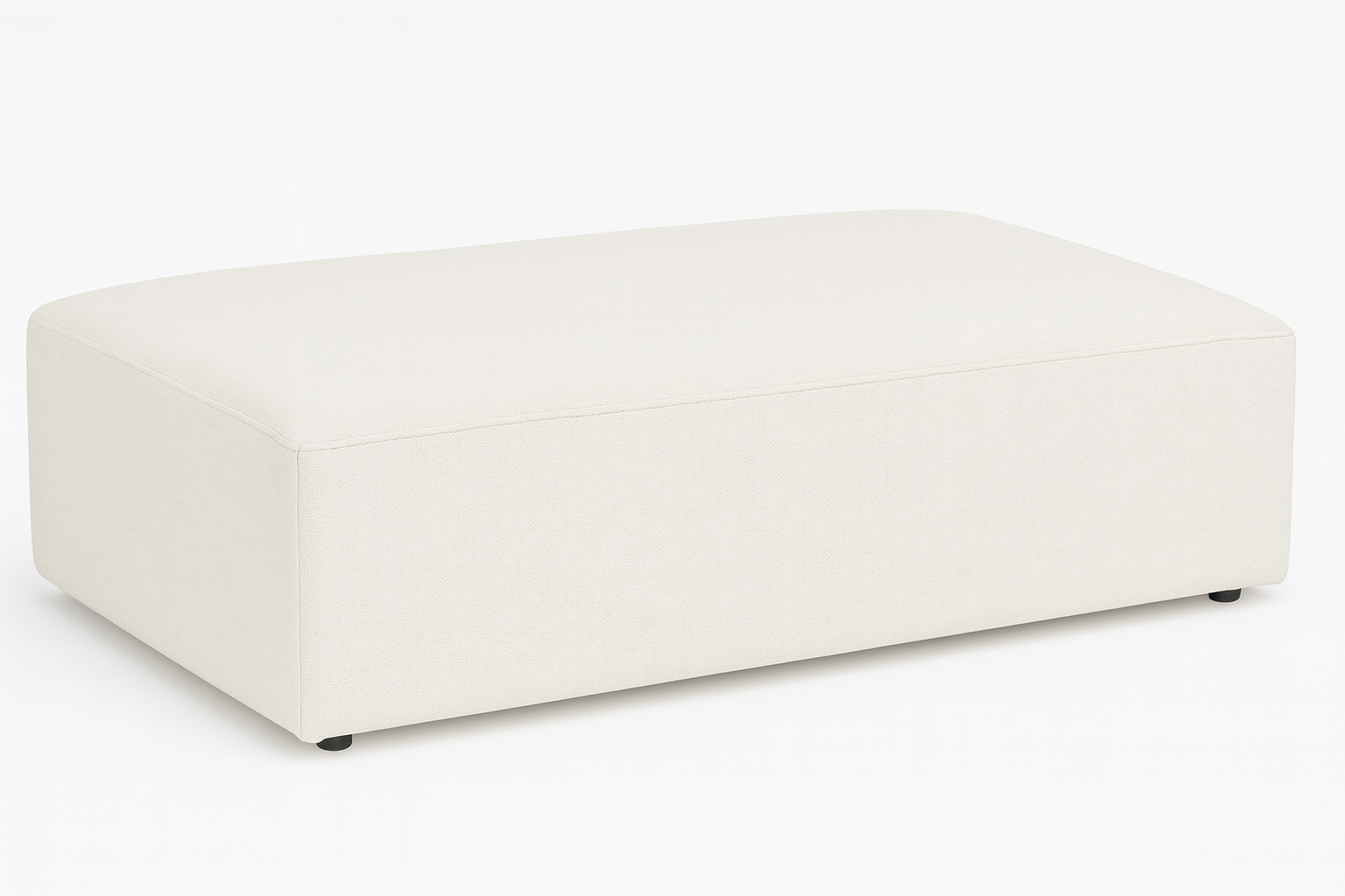 Madison fotpall - Kr�mvitt sammetstyg