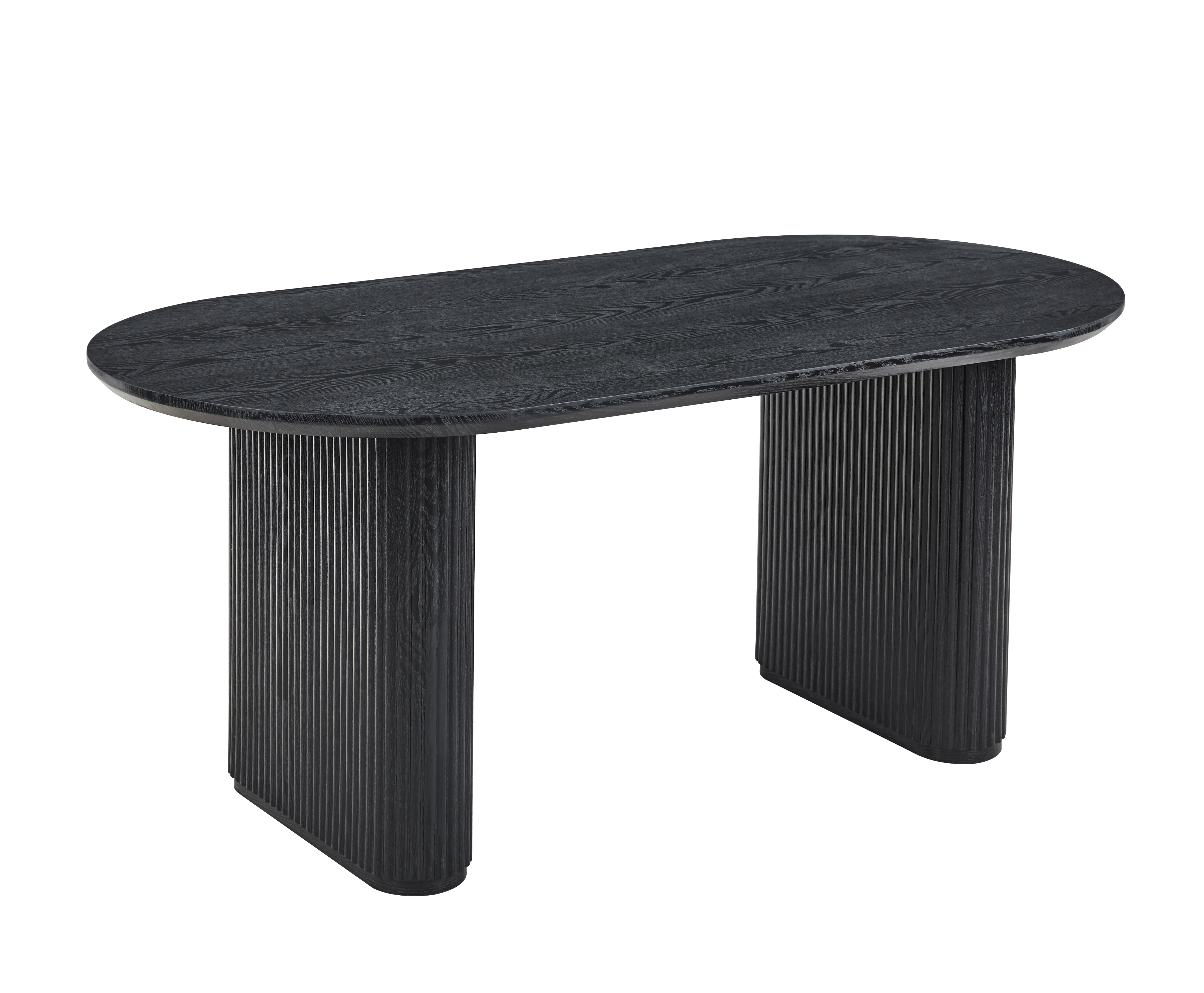 Callum matbord 180x90 cm - Svartbetsad ek