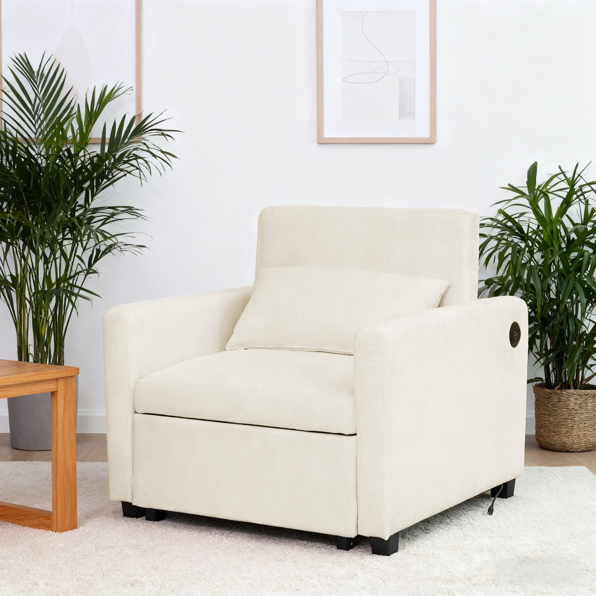 B�ddf�t�lj Sollefte� � Beige manchester | 81 cm bred