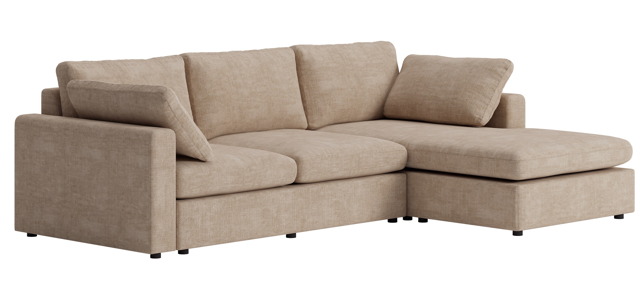 Divansoffa Falkenberg 296 cm - Vändbar divansoffa med pocketfjädrar Divansoffa Falkenberg 296 cm - Vändbar divansoffa med pocketfjädrar