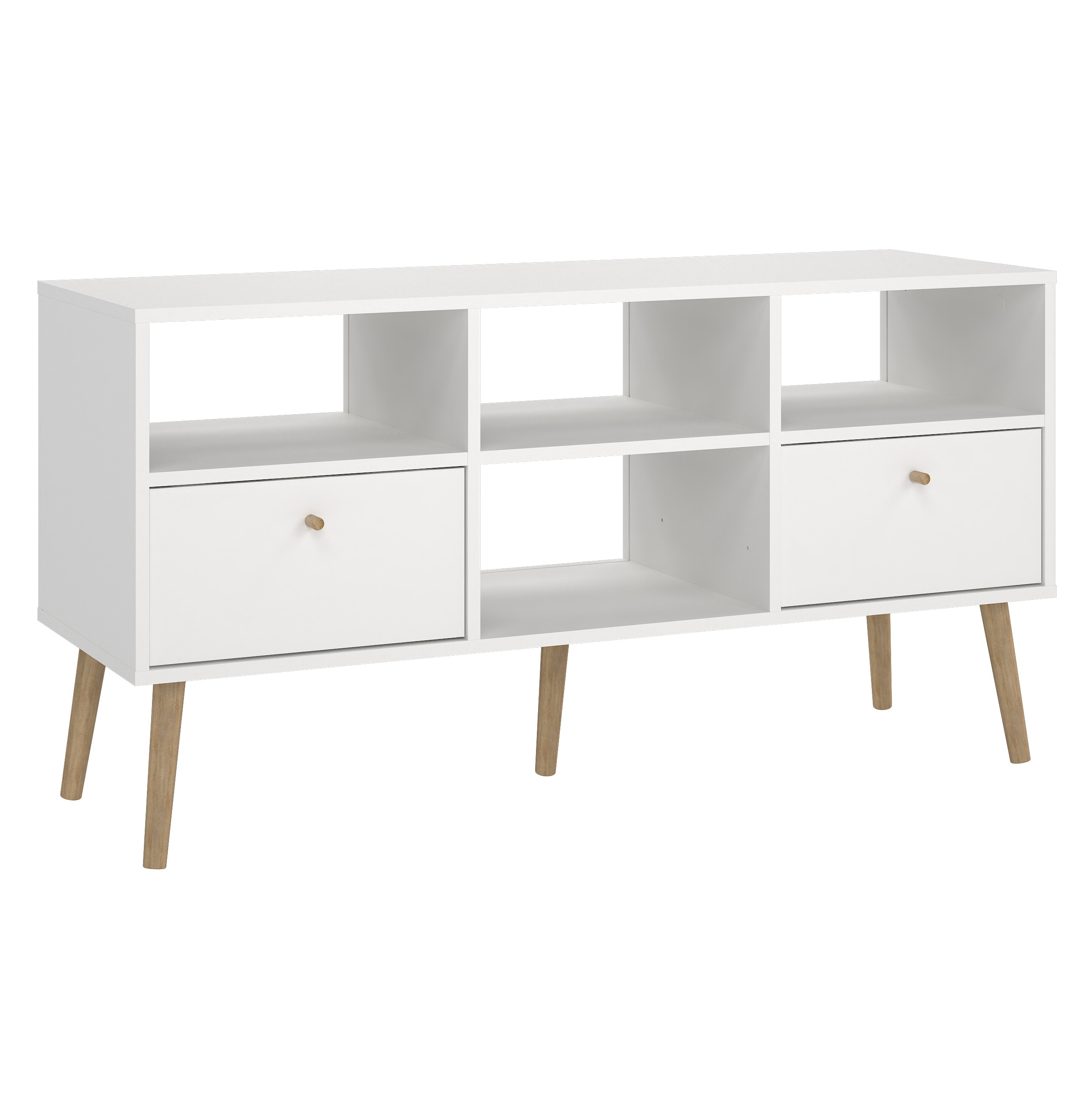 Bodo TV-m�bel med 2 l�dor - Vit