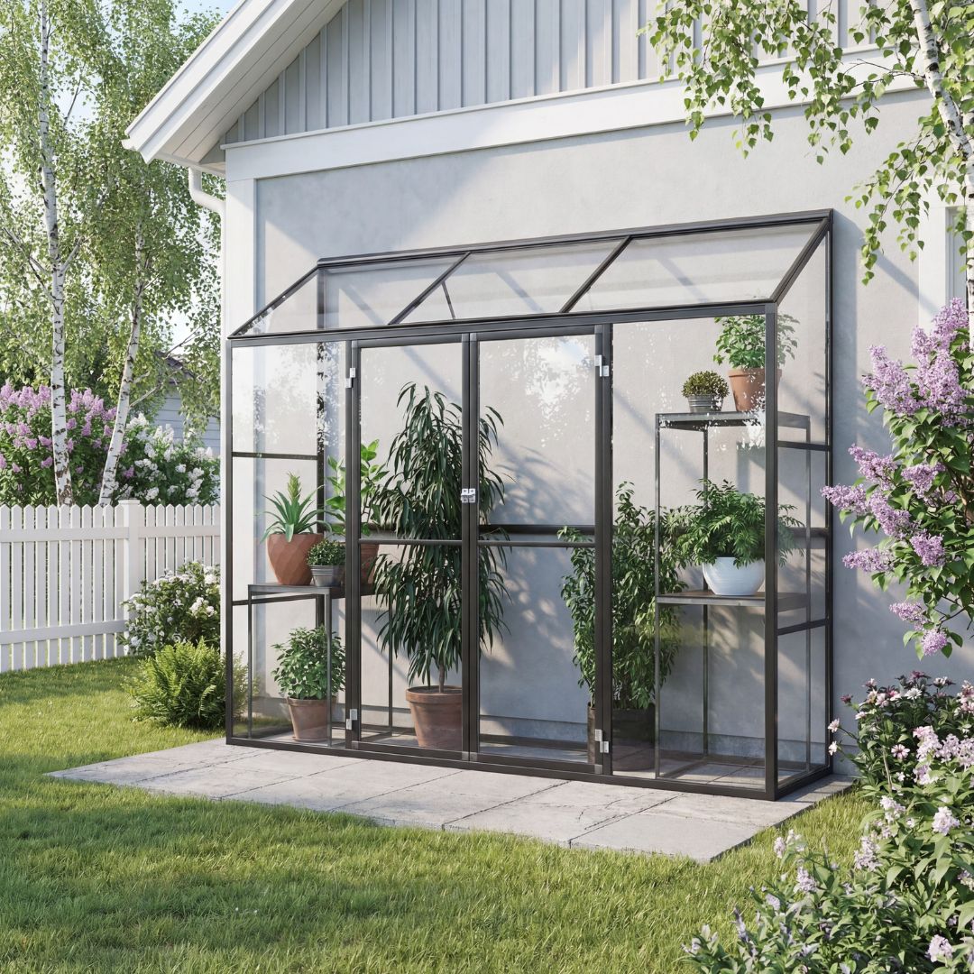 Väggväxthus Atlas - 1,3 m² Väggväxthus Atlas - 1,3 m²