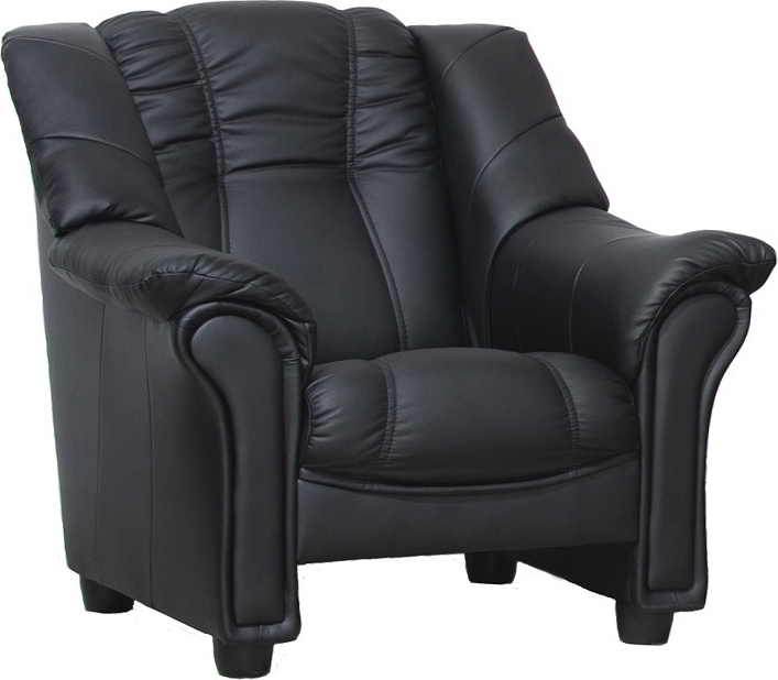 Fåtölj svart PU - Rom Fåtölj svart PU - Rom