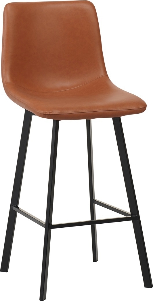 Tampa barstol - Brun PU/svart