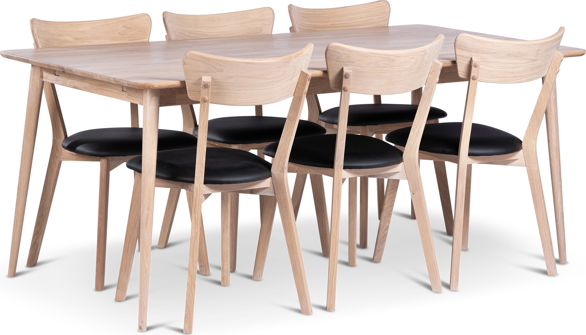 Odense matbord 180x90 cm med 6 st Eksjö stolar Odense matbord 180x90 cm med 6 st Eksjö stolar