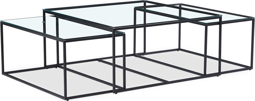 Tripol soffbord 100/95x100/50 cm - Svart Tripol soffbord 100/95x100/50 cm - Svart