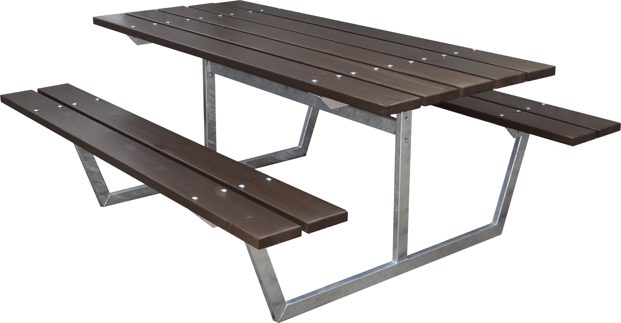 Rustik bänkset utan ryggstöd - Brun Rustik bänkset utan ryggstöd - Brun