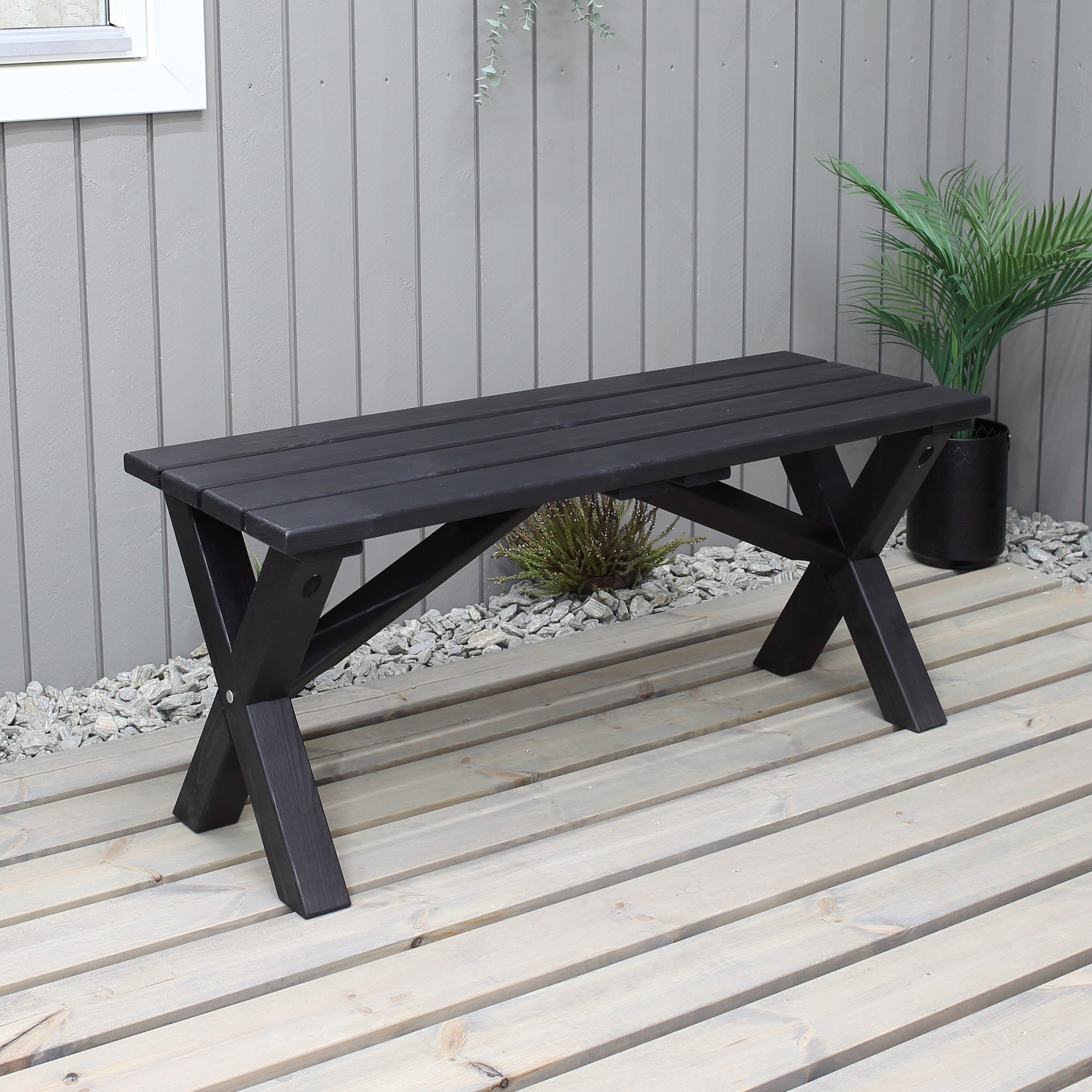 Scottsdale sittbänk 100 cm - Svart Scottsdale sittbänk 100 cm - Svart