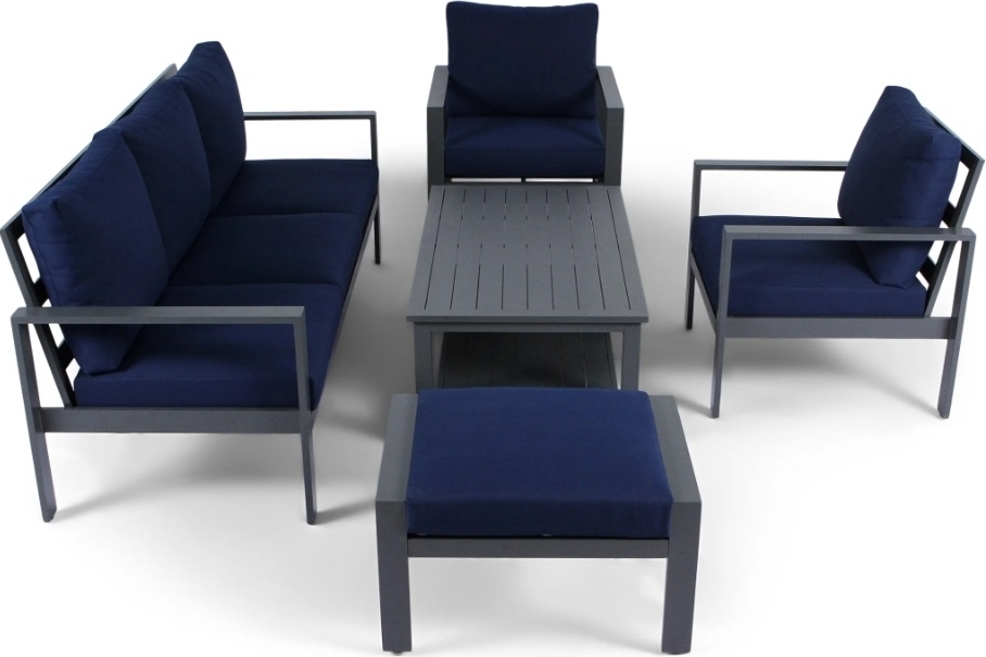 Djursvik utegrupp, 3-sits soffa med f�t�ljer, bord och sittpall