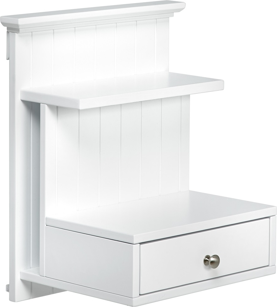 S�ngbord v�ggh�ngt vitt - Linnea