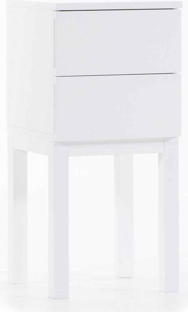 Österlen sängbord med lådor - Vit Österlen sängbord med lådor - Vit