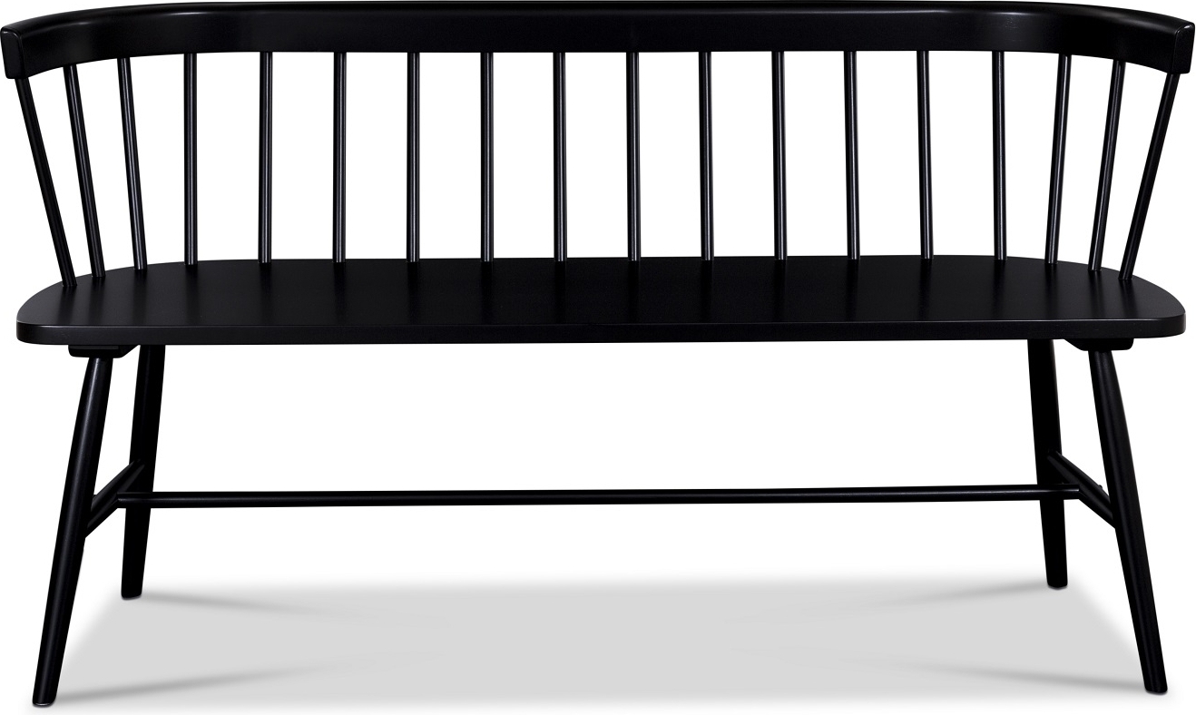 Svart Pinnsoffa / K�kssoffa - Sandhamn + Textilv�rd f�r m�bler