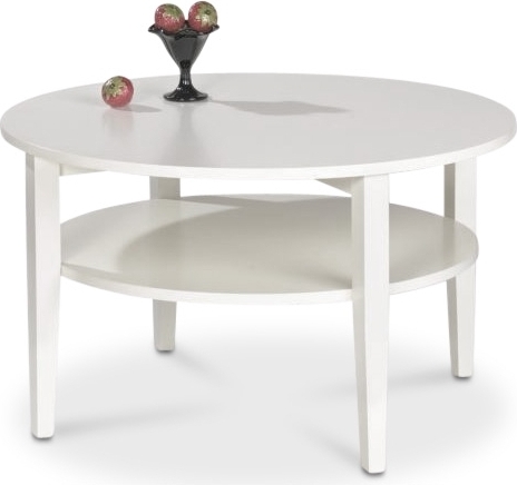 Nevada runt soffbord Ø80 cm - Vit Nevada runt soffbord Ø80 cm - Vit