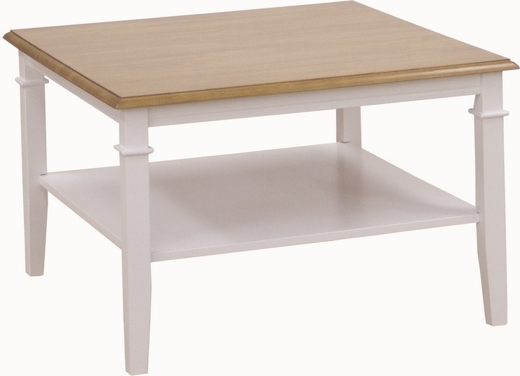 Ramn�s soffbord 80 x 80 cm - Vit/ekbets