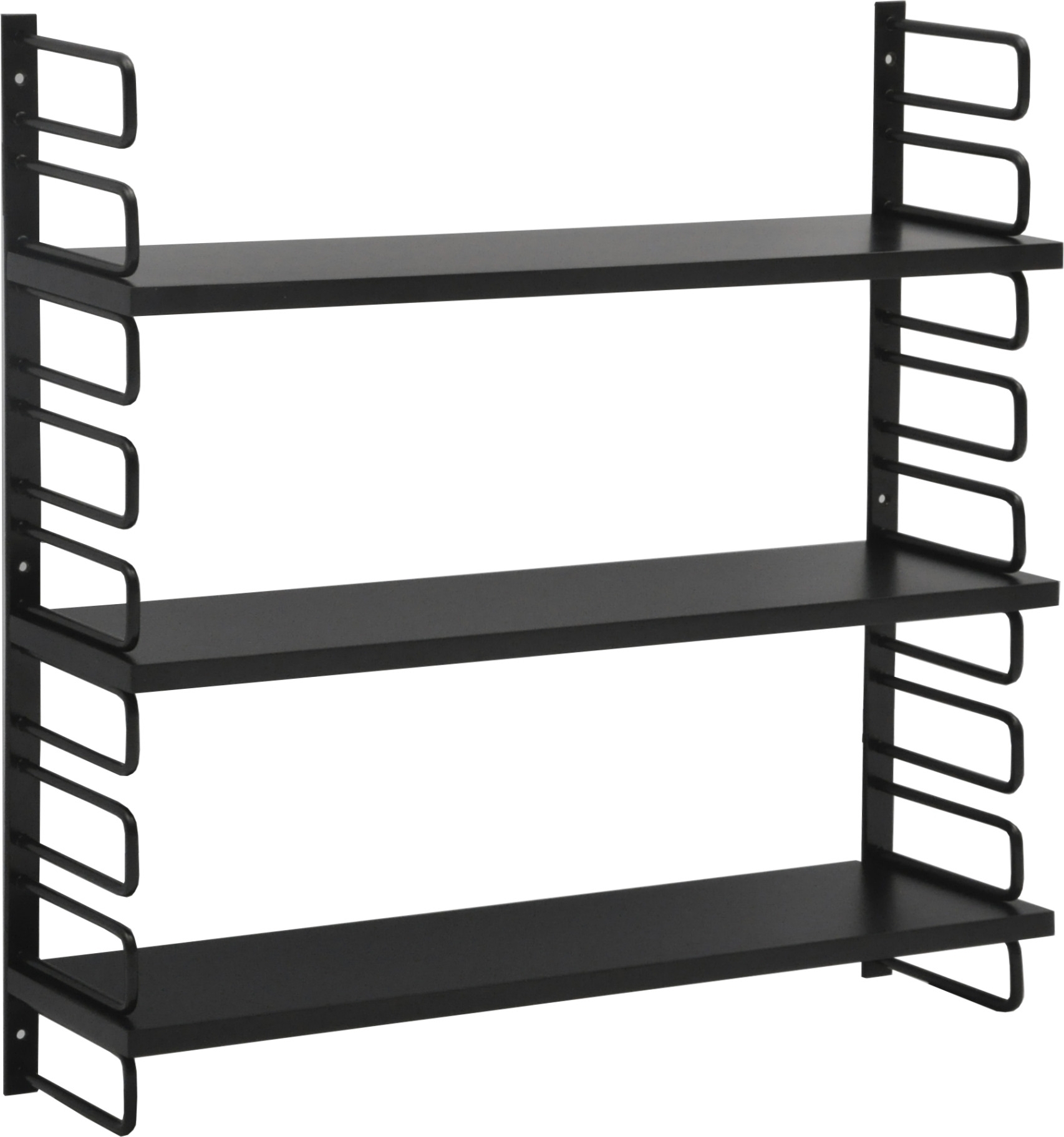 Retro vägghylla svart Retro vägghylla svart