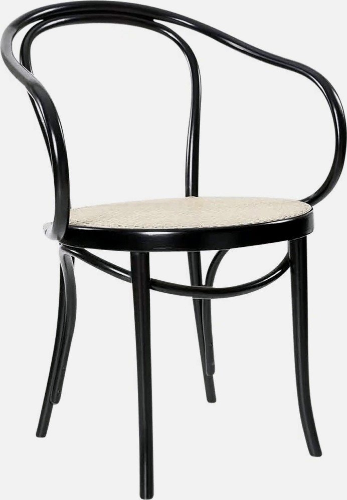 No 30 Karmstol med rottingsits - Svartbets / Rotting No 30 Karmstol med rottingsits - Svartbets / Rotting