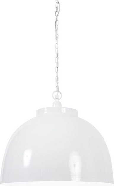 Taklampa �45 cm vitackad metall