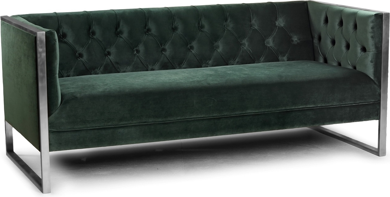 Sienna 3-sits soffa kromade ben - Valfri f�rg och tyg