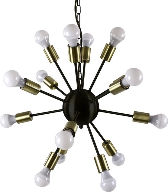 Taklampa Svart / M�ssing